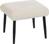 HOMCOM Sitzhocker Hocker mit weichem Sitzkissen Stahlbeinen Produktbild-Vorschau 1