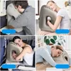 Aufblasbare Nackenkissen Flugzeug Reise Travel Pillow Produktbild-Vorschau 5