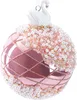 BRUBAKER Premium Weihnachtskugel Rosa mit Schwan Figur - Produktbild-Vorschau 1