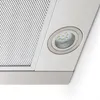 A close-up view of a stainless steel range hood, showing a built-in LED light and a mesh filter. Náhľad obrázku produktu