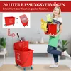 HOMCOM Vozík na čistenie, vedro na čistenie, pojazdné Náhľad obrázku produktu 4