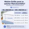 Buymax XL Spannbettlaken 90x200 bis 100x220 cm Silber – Produktbild-Vorschau 4