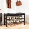 Un banc pour changer les chaussures avec une étagère à Voir les images du produit 4