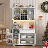 Flieks mobile alto da cucina con ante in vetro, mobile da Anteprima dell’immagine prodotto 3