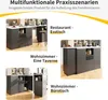 Abrihome Ausziehbar Bartisch mit Stauraum, 360° Drehbarer Produktbild-Vorschau 7
