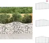 vidaXL Gabionen mit Hochbogen 4 Stk. 200x50x80/100 cm Produktbild-Vorschau 1