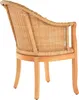 KRINES HOME Rattan-Sessel mit Holzbeinen, Sessel aus echtem Produktbild-Vorschau 5
