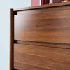 A close-up view of the wooden drawers of a dresser. Anteprima dell’immagine prodotto