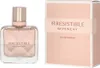 A bottle of Givenchy Irresistible Eau de Parfum and its packaging are displayed side-by-side against a white background. Podgląd zdjęcia produktu