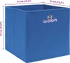 vidaXL Boîtes de rangement 4 pcs. Bleu 32x32x32 cm Tissu Voir les images du produit 4