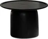 WOHNLING Couchtisch Sofatisch Massivholz Schwarz 60x60x40cm Produktbild-Vorschau 1