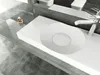Lavabo da appoggio a parete BS6059 in fusione di marmo - Anteprima dell’immagine prodotto 8