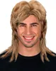 A man wearing a blond wig with a mullet hairstyle. Anteprima dell’immagine prodotto