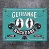 GETRÄNKE RÜCKGABE Metallschild in 15x20 cm Produktbild-Vorschau 2