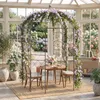 KOMFOTTEU, Gazebo in metallo a forma di rosa, arco per rose Anteprima dell’immagine prodotto 9