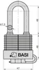 BASI - Vorhangschloss - VHS 615WH - 47 mm - Produktbild-Vorschau 3