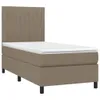 vidaXL Boxspringbett mit Matratze & LED Taupe 100x200 cm Produktbild-Vorschau 3