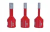 Three red diamond drill bits with silver tips are arranged side-by-side against a white background. Produktbild-Vorschau