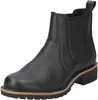 A black leather Chelsea boot is shown against a white background. Podgląd zdjęcia produktu