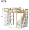 Flieks Etagenbett 90x200cm mit Schubladen, Hochbett Produktbild-Vorschau 7