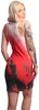 Yakuza Damen Dead One Bodycon Kleid, Weiß, L Produktbild-Vorschau 2