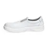 A white slip-on shoe is shown from the side against a white background. Produktbild-Vorschau