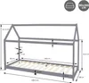 ML-Design dětská postel 90x200 cm se stříškou a roštovým Náhled obrázku produktu 6