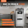 A commercial ice cream machine is shown in a kitchen setting, with text highlighting its features and benefits. Podgląd zdjęcia produktu