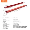 A diagram showing two red fork extensions with dimensions and specifications. Voir les images du produit