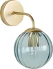 BELIANI Lampa ścienna złota niebieska szkło metal 28 cm Podgląd zdjęcia produktu 1