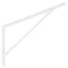 Silné policové podpěry v bílé barvě 500 x 330 x 4,0 mm Náhled obrázku produktu 2