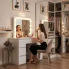 Toaletka kosmetyczna z lustrem do makijażu wizażu z Podgląd zdjęcia produktu 3