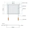 DEOS Nerezový rošt s nastavitelnou šířkou 50-70x37cm s Náhled obrázku produktu 3