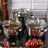 Klausberg garnki stalowe 6 elementów 2.1l, 2.9l, 3.9l Podgląd zdjęcia produktu 3
