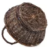 Set di 2 vasi da fiori in fibra naturale di rattan - 30 cm Anteprima dell’immagine prodotto 4