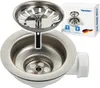 tecuro Spülen-Siebkorbventil Ø 114 mm (3 1/2 Zoll) x Abgang Produktbild-Vorschau 1