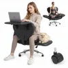 Krzesło biurowe/gamingowe z obiciem z pluszu, obrotowe, ze Podgląd zdjęcia produktu 1