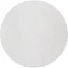A close-up, circular view of a white fabric with a subtle vertical textured pattern. Produktbild-Vorschau