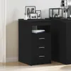 vidaXL Armoire à tiroirs noir imitation chêne 40x50x76cm Voir les images du produit 3