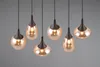 6-lichts hanglamp Lumina met amber glas Productafbeelding-voorbeeld 15