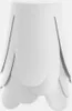 A close-up studio shot of a white stool with a textured top and a petal-like base. Produktbild-Vorschau