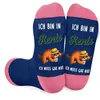 Damen Socken mit Spruch – Ich bin in Rente, ich muss gar Produktbild-Vorschau 1