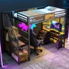 Flieks Etagenbett 90x200cm mit Schreibtisch und Steckdose, Produktbild-Vorschau 4