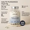 Aavalabs Complexe de zinc 25 mg | 3 formes de chélates | Voir les images du produit 8