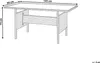 BELIANI Gartentisch mit Glasplatte Grau aus Polyrattan 145 Produktbild-Vorschau 7