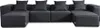 HOME DELUXE - Sofa VERONA - Anthrazit, Größe: XXL - ca. 414 Produktbild-Vorschau 1