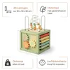 Laavir Houten Activiteitenkubus Baby Mintgroen - Educatief Productafbeelding-voorbeeld 10