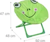 Relaxdays Moonchair per bambini, rana, pieghevole, A x L x Anteprima dell’immagine prodotto 4