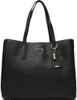 A black Guess tote bag is shown against a white background. Produktbild-Vorschau