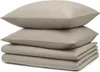 A stack of folded bedding and two pillows. Anteprima dell’immagine prodotto